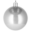 Vánoční baňky stříbrné - 5 velikostí, sada 37ks