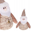 Vánoční Santa Claus 22 cm, béžovo-hnědý