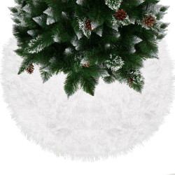 Koberec pod vánoční stromeček 72 cm, bílý