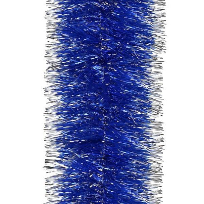 Vánoční řetěz Girlanda Premium 6m modro-stříbrná