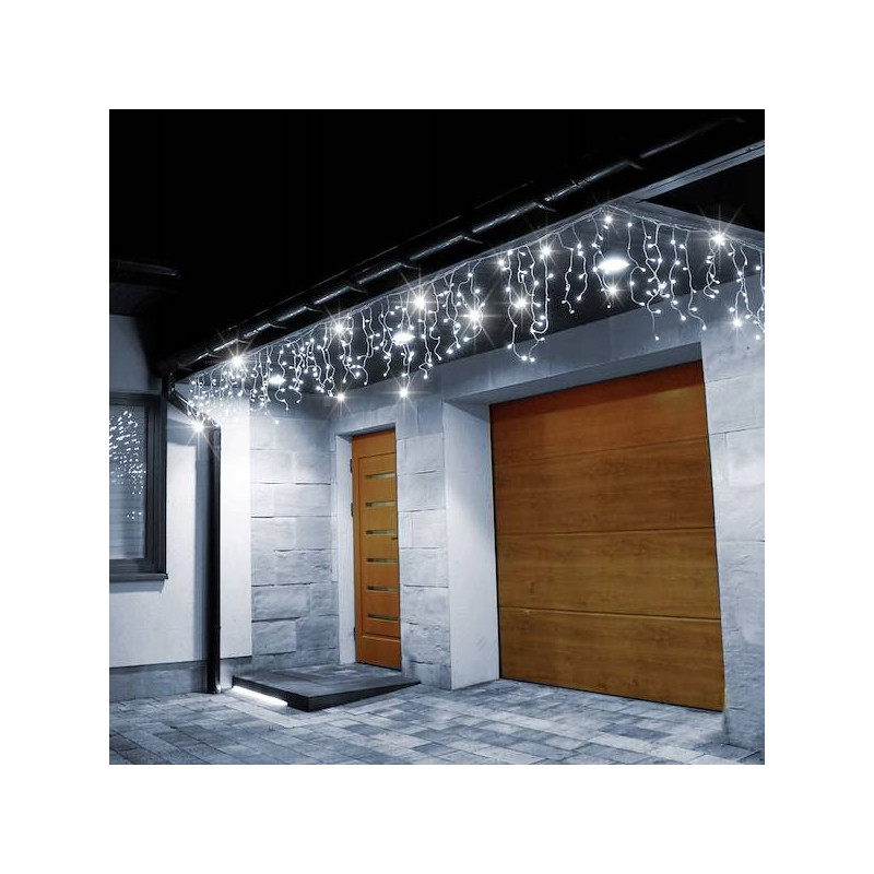 LED krápníky - 22,5m, 500LED, IP44, studená bílá + záblesky LED krápníky - 22,5m, 500LED, IP44, studená bílá + záblesky