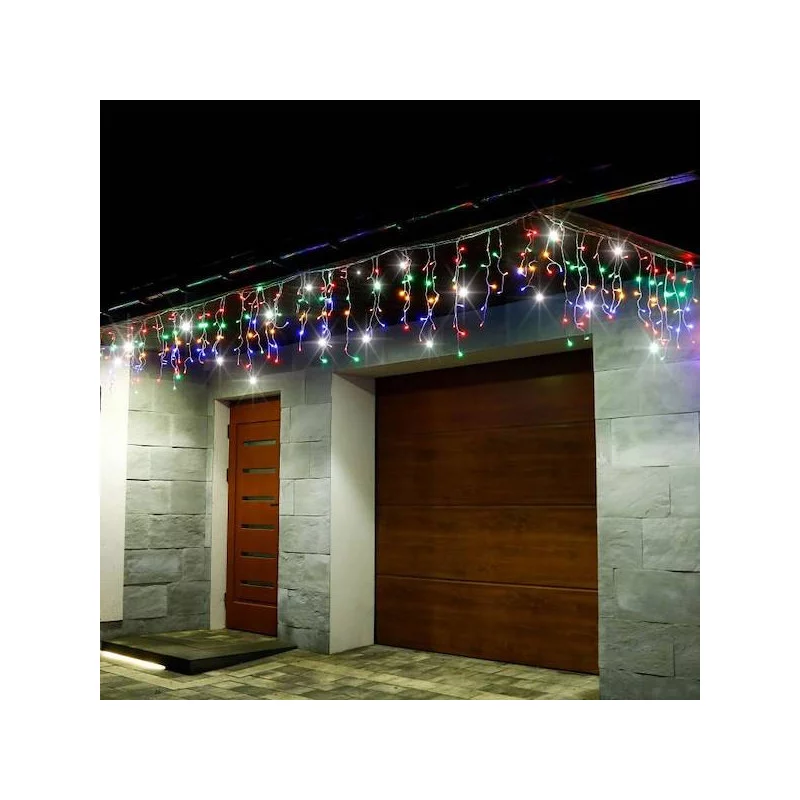LED krápníky - 22,5m, 500LED, IP44, multicolor + záblesky LED krápníky - 22,5m, 500LED, IP44, multicolor + záblesky