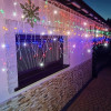 LED krápníky - 22,5m, 500LED, IP44, multicolor + záblesky