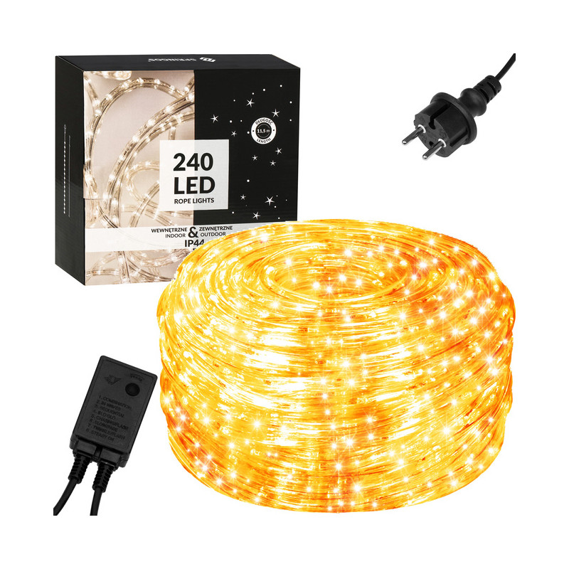 LED světelná hadice - 20m, 480LED, 8 funkcí, IP44, teplá bílá LED světelná hadice - 20m, 480LED, 8 funkcí, IP44, teplá bílá