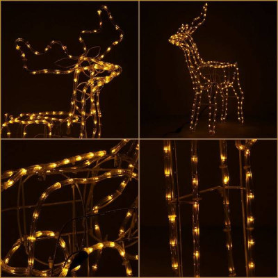 LED Sob - 85cm, 216LED, IP44, teplá bílá