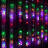 LED světelný závěs Hvězdy - 2x1,1m, 136LED, 8 funkcí, ovladač, IP44, multicolor