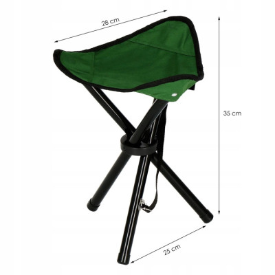 Cestovní skládací židle SPRINGOS TRAVEL zelená