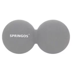 Masážní míček dvojitý 12x6 cm SPRINGOS LACROSSE šedý