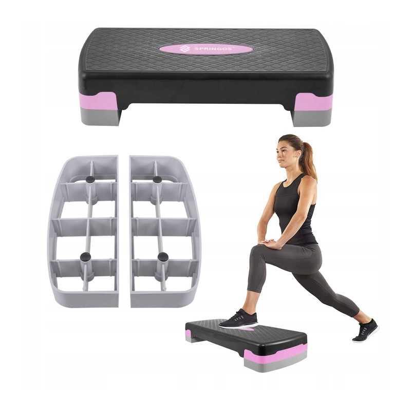 Stepper aerobic můstek 2-stupně 68x28 cm SPRINGOS FA0204 Stepper aerobic můstek 2-stupně 68x28 cm SPRINGOS FA0204