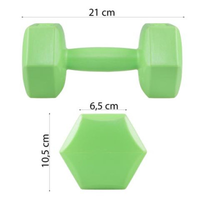 Sada činek 2x1,5 kg SPRINGOS HEX