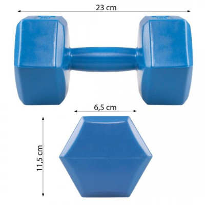 Sada činek 2x2,5 kg SPRINGOS HEX