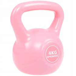 Kettlebell 4 kg ABS SPRINGOS růžový