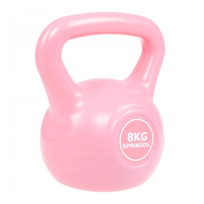 Kettlebell 8 kg ABS SPRINGOS růžový Kettlebell 8 kg ABS SPRINGOS růžový
