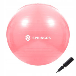 Gymnastický míč 75 cm + pumpička SPRINGOS DYNAMIC červený