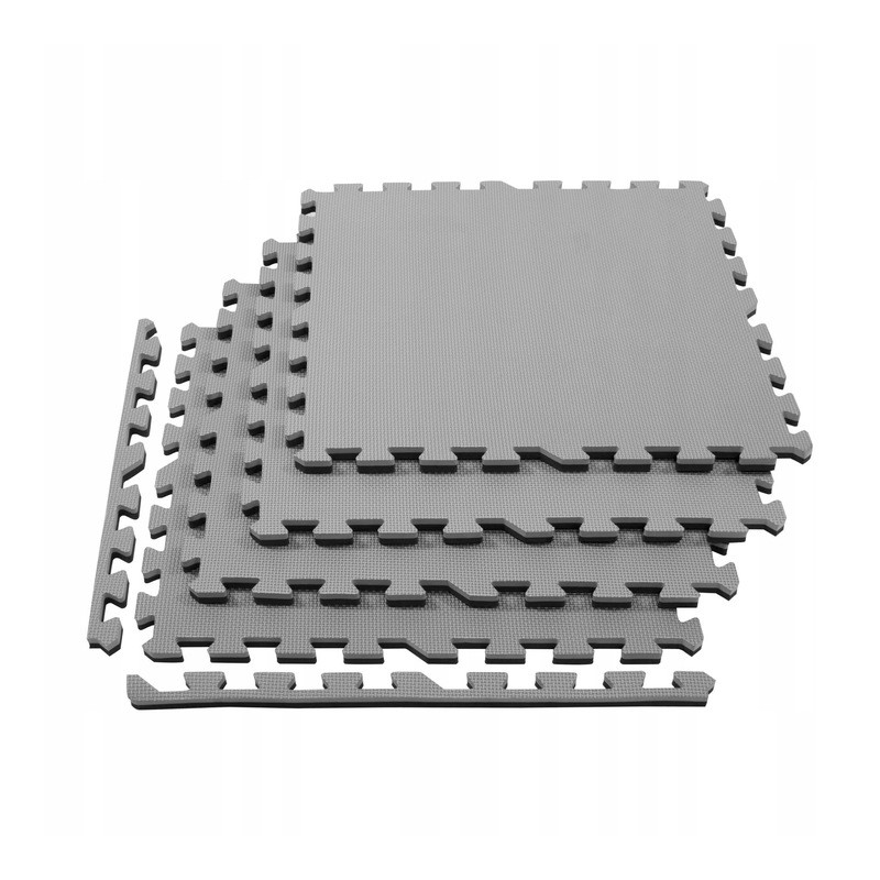 Pěnová podložka Puzzle 60x60x2 cm sada 4ks SPRINGOS FM0009 šedo-černá Pěnová podložka Puzzle 60x60x2 cm sada 4ks SPRINGOS FM0009 šedo-černá