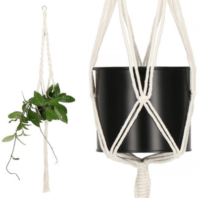 Závěs na květináč 100 cm SPRINGOS MACRAME