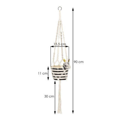 Závěs na květináč 90 cm SPRINGOS MACRAME