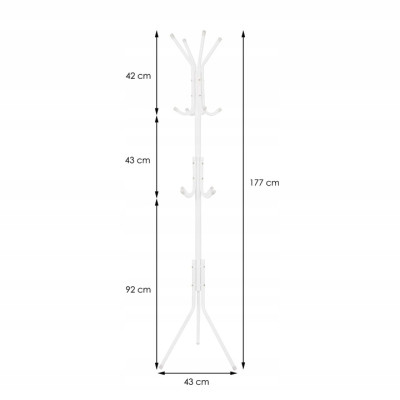 Stojanový věšák SPRINGOS HA2001 bílý
