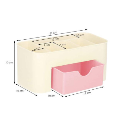 Organizér na kosmetiku  šperkovnice béžovo-růžový SPRINGOS HA3086