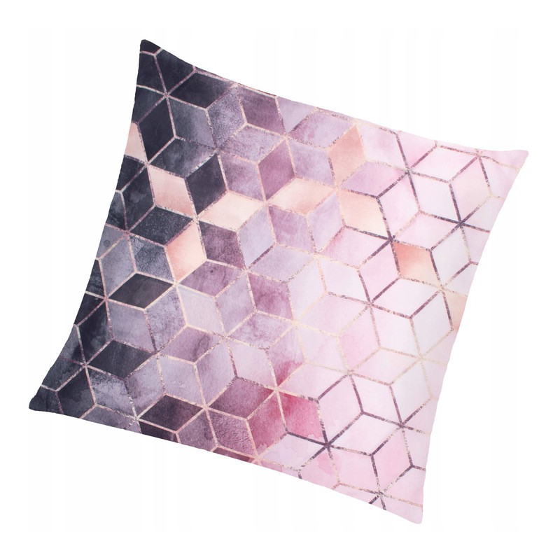 Povlak na polštář 40x40 cm Cube růžovo-fialový Povlak na polštář 40x40 cm Cube růžovo-fialový