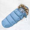 Zimní fusak s kožíškem 4v1 SPRINGOS PRESTIGE modrý