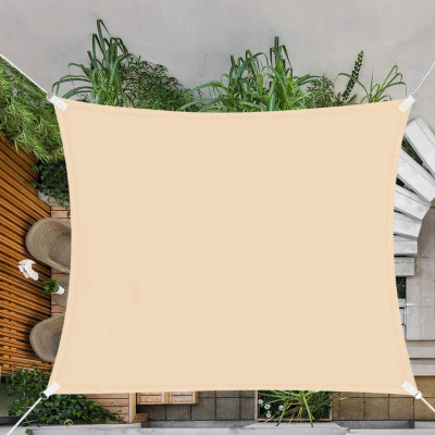 Stínící sluneční plachta 3x3 m, béžová SPRINGOS ATRIUM