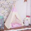 Teepee stan pro děti SPRINGOS Růžový s puntíky