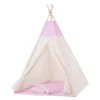 Teepee stan pro děti SPRINGOS Růžový s hvězdami