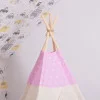 Teepee stan pro děti SPRINGOS Růžový s hvězdami