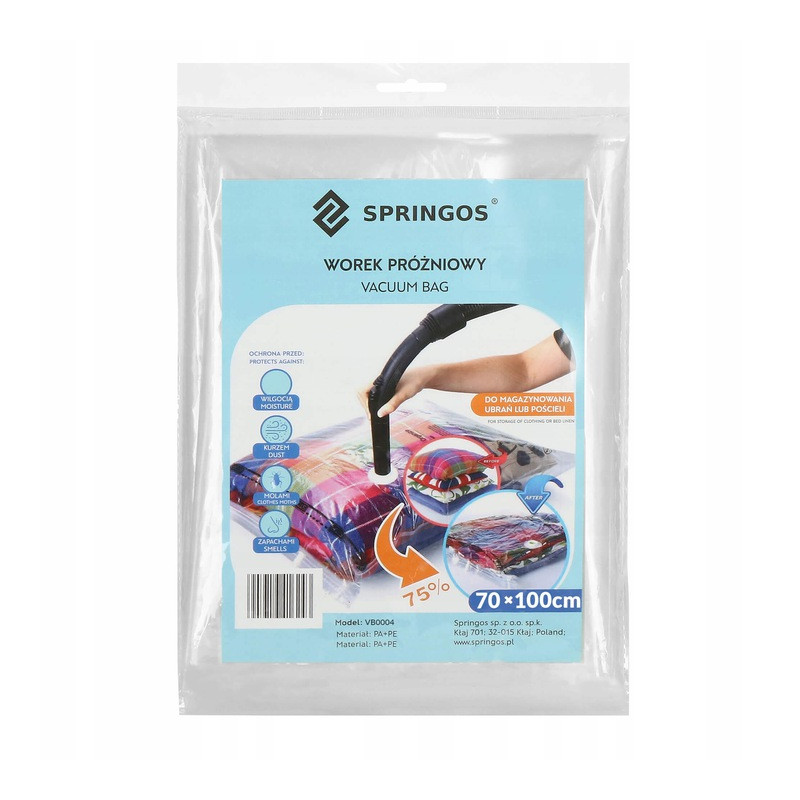 Vakuový pytel 70x100 cm SPRINGOS SPACE BAG Vakuový pytel 70x100 cm SPRINGOS SPACE BAG