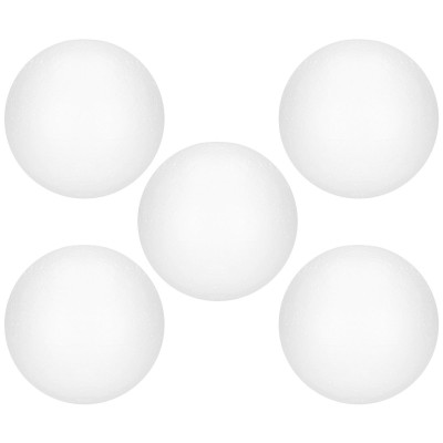 Polystyrenové koule - 10 cm, bílé, sada 5ks SPRINGOS