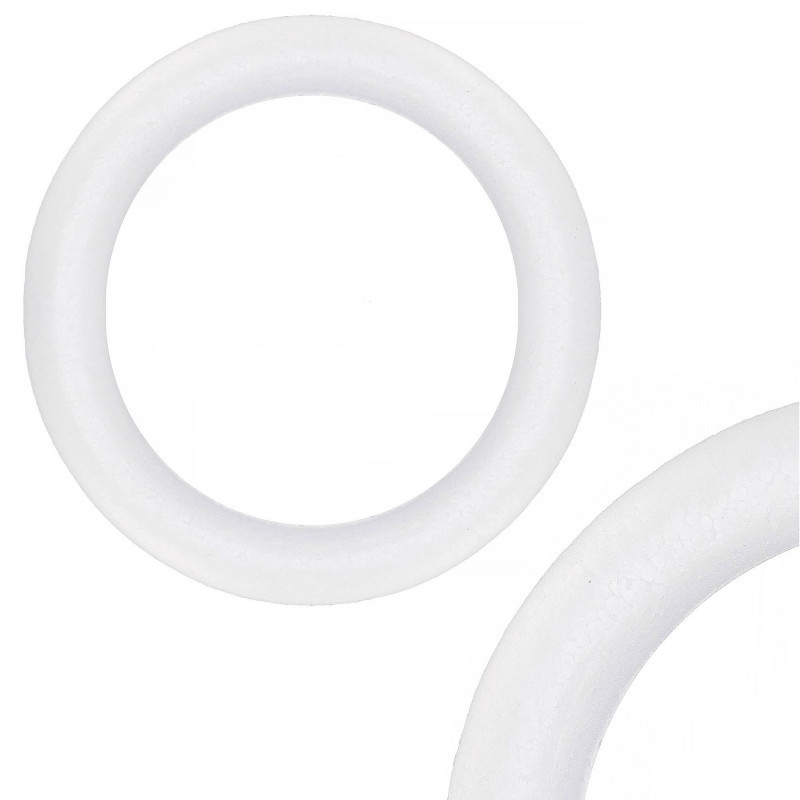Polystyrenový kruh 25 cm, bílý SPRINGOS Polystyrenový kruh 25 cm, bílý SPRINGOS