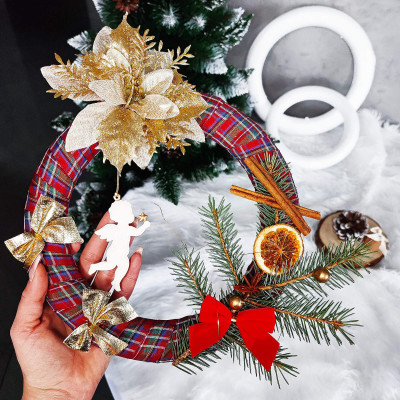 Polystyrenový kruh 25 cm, bílý SPRINGOS