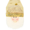 Vánoční ubrus 205x30 cm Santa, zlatý