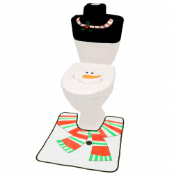 Sada vánočních předložek na toaletu Sněhulák
