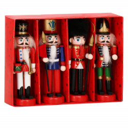 Sada Louskáčků - Vojáci ve zbroji 13,5 cm, 4ks