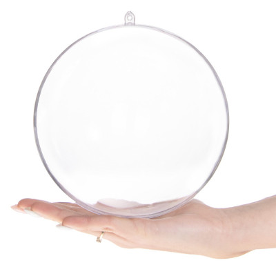 Vánoční baňka Koule průhledné 16cm