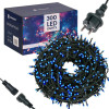 LED světelný řetěz - 19,5m, 300LED, IP44, modrá