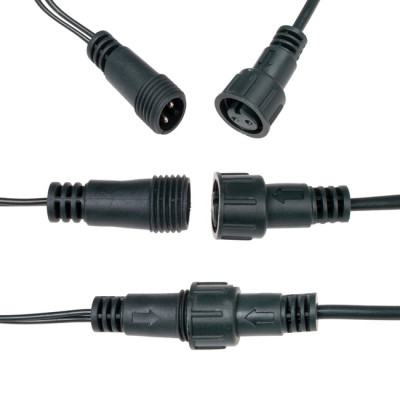 LED světelný řetěz - 91,5m, 1500LED, IP44, studená bílá