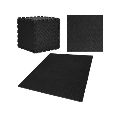 Pěnová puzzle podložka 30x30x1 cm sada 12ks SPRINGOS FM0022 černá