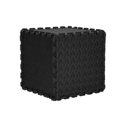 Pěnová puzzle podložka 30x30x1 cm sada 12ks SPRINGOS FM0022 černá