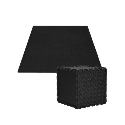 Pěnová puzzle podložka 30x30x1 cm sada 12ks SPRINGOS FM0022 černá