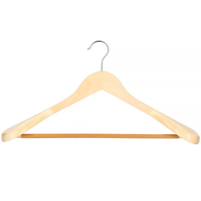 Dřevěné ramínka na šaty 45 cm, přírodní SPRINGOS HG0050