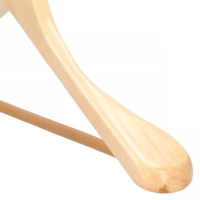 Dřevěné ramínka na šaty 45 cm, přírodní SPRINGOS HG0050