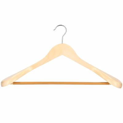 Dřevěné ramínka na šaty 45 cm, přírodní SPRINGOS HG0050