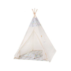 Teepee stan pro děti SPRINGOS Barevná pírka