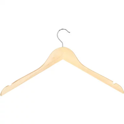 Dřevěná ramínka na šaty 44 cm, přírodní, sada 3ks SPRINGOS HG0052