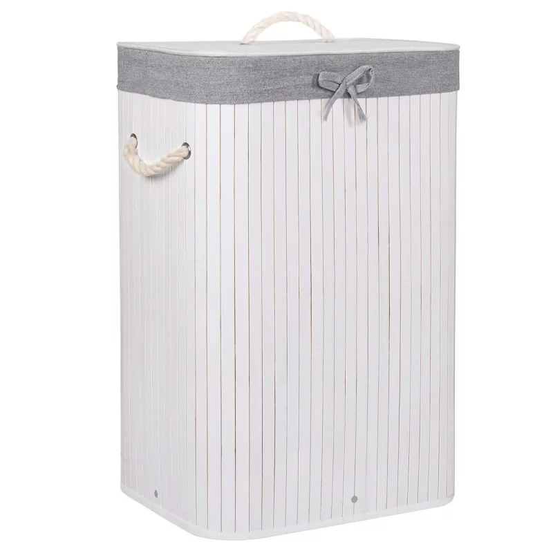 Koš na prádlo 72l SPRINGOS BAMBOO šedý Koš na prádlo 72l SPRINGOS BAMBOO šedý