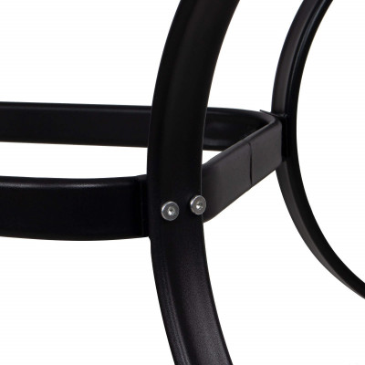 Zahradní stůl 150x90 cm SPRINGOS TOSCANA BLACK černý