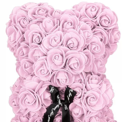 Medvídek z růží 30 cm, růžový SPRINGOS ROSE BEAR